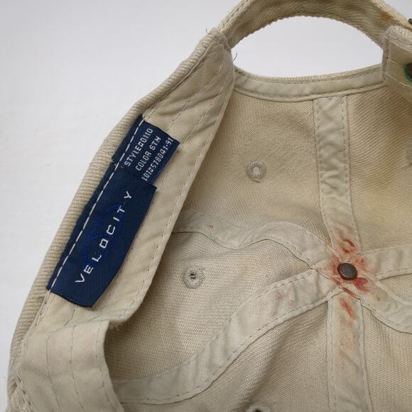 Adknowledge Slideback Baseball Cap Beige OS Adjustable Embroidered Velocity - Picture 9 of 9